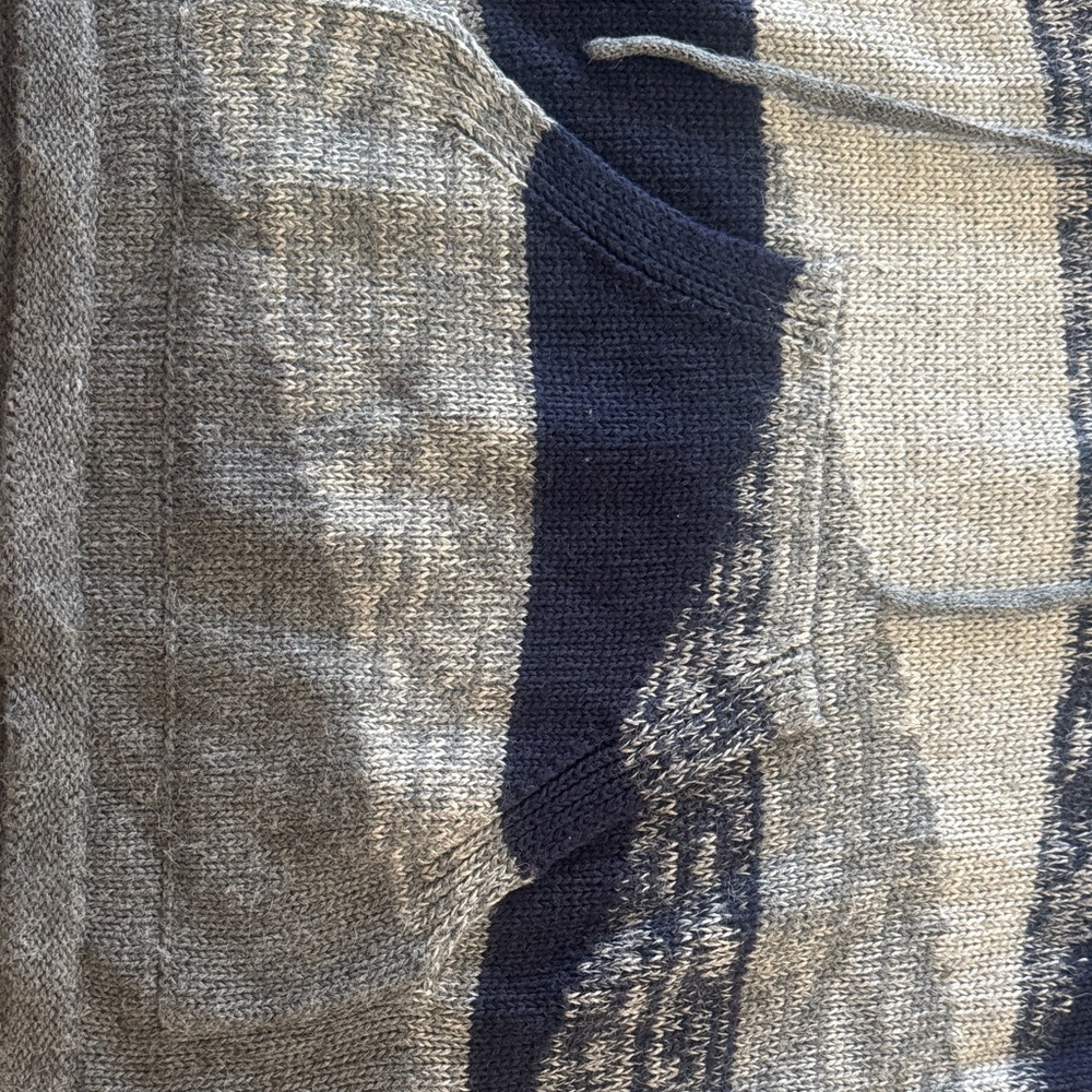 Outerknown Gray and Blue Striped Sweater - Picture 3 of 10